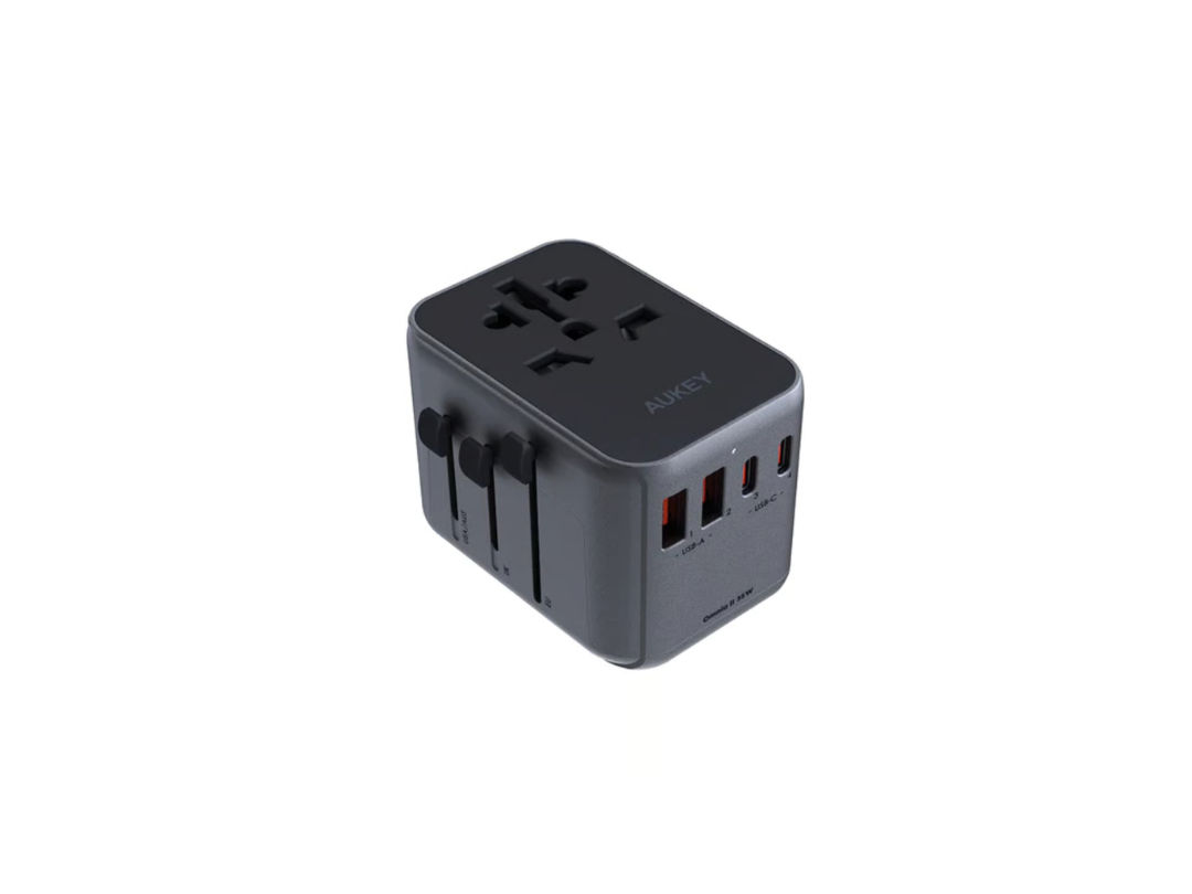 Buy Aukey PA-TA07 Universal Travel Adapter 35W - 3xUSB-C 2xUSB-A in Qatar Buy Aukey PA-TA07 Universal Travel Adapter 35W - 3xUSB-C 2xUSB-A in Qatar